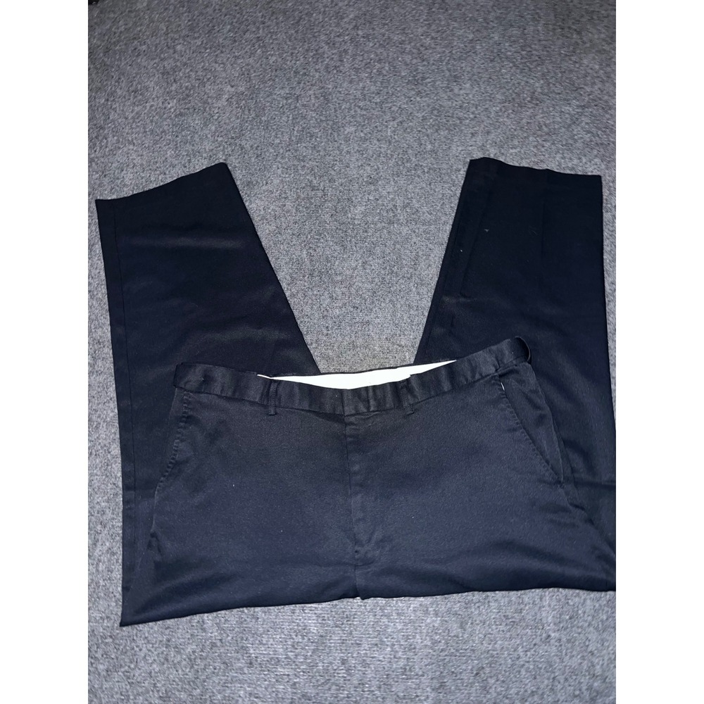 Puritan Mens Dress Pants 38x29 Navy Blue Polyester Trousers PT420301